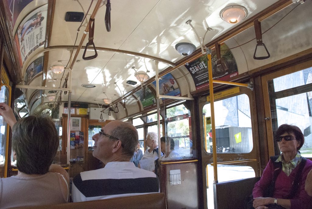 On a Melbourne Tram